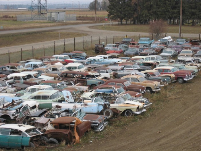 Une enchère de 550 voitures sorties de casse au Canada