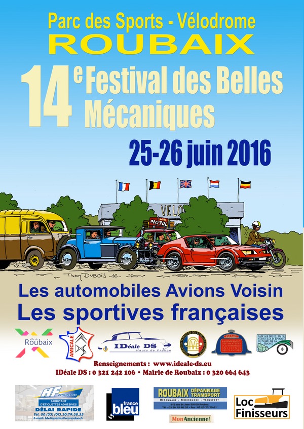 Festival des belles mécaniques de Roubaix 2016