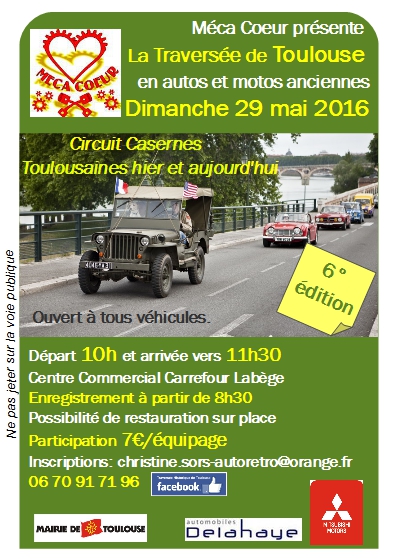 Prêts pour la Traversée de Toulouse en véhicules anciens ?