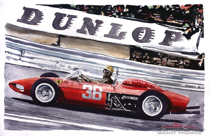 Grant Thomas, de l’Automotive Art avec beaucoup de Ferrari