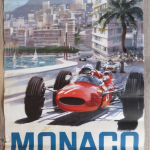 Vente Osenat La Gombe Affiche GP Monaco- La Gombe