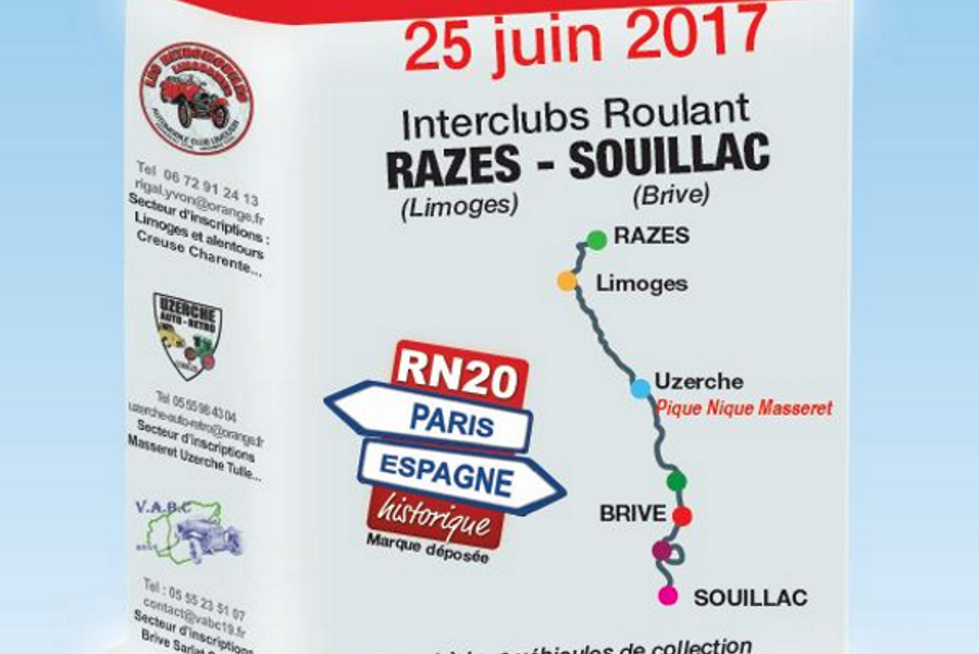 Route des Vacances et Bouchon d’Uzerches pour la RN20 Historique 2017