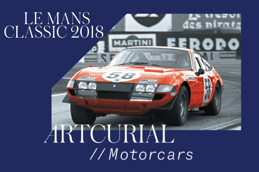 Compétition et Gros Pedigrees au catalogue d’Artcurial au Mans Classic 2018