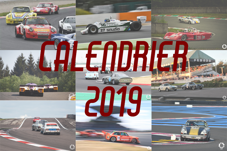 Le Calendrier 2019 des courses d’anciennes sur Circuit