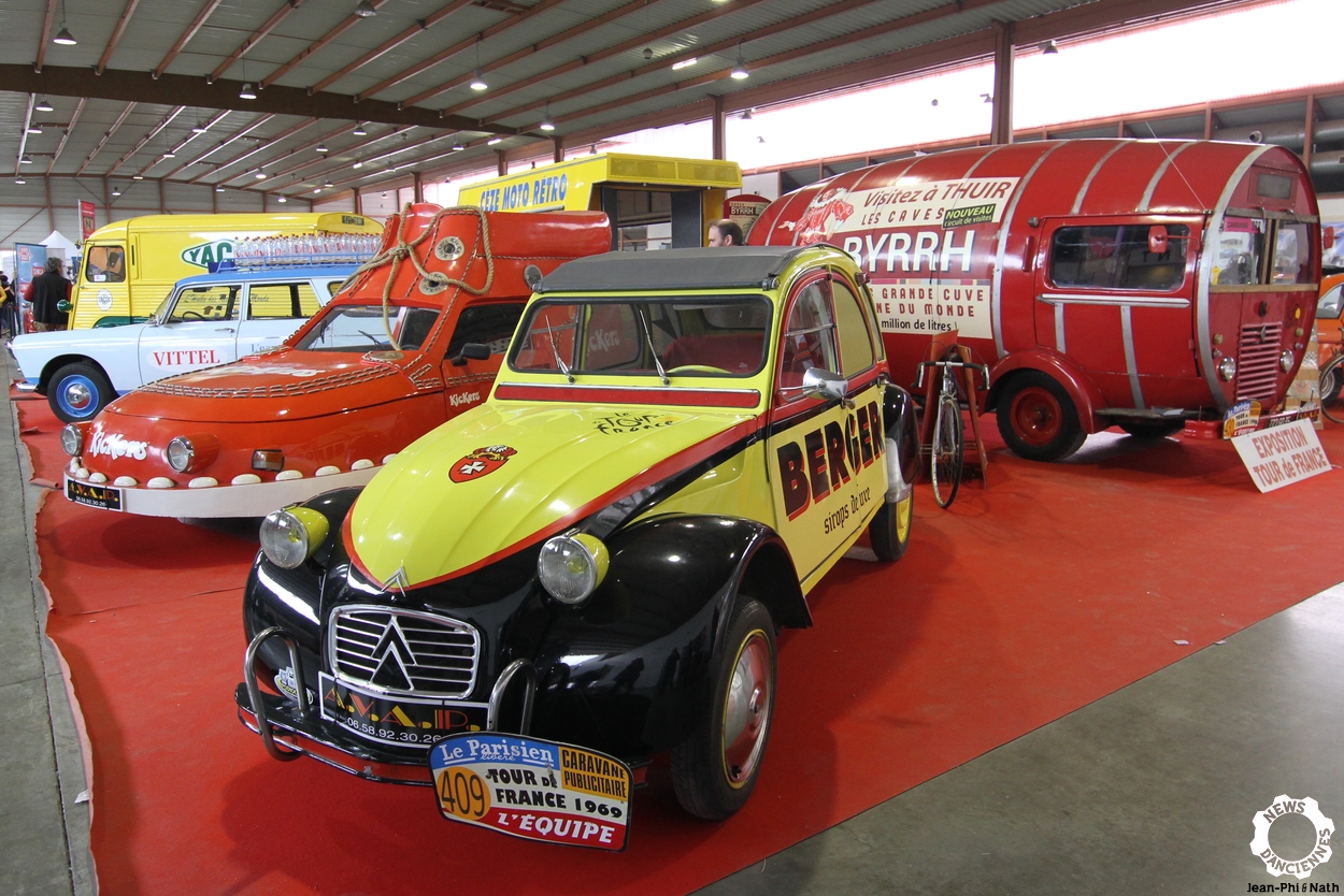 Les véhicules publicitaires s’exposaient à l’Auto Moto Rétro Collection de Nîmes