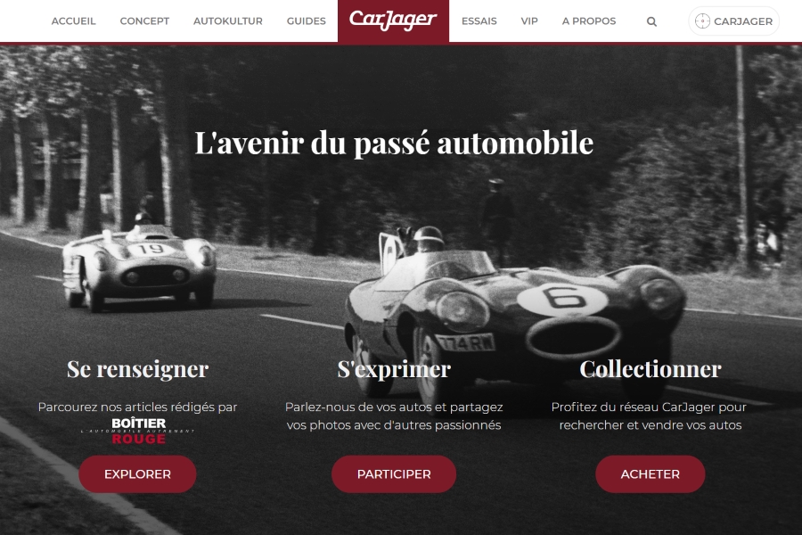 CarJager, le hub digital de l’automobile de Collection devient accessible à tous