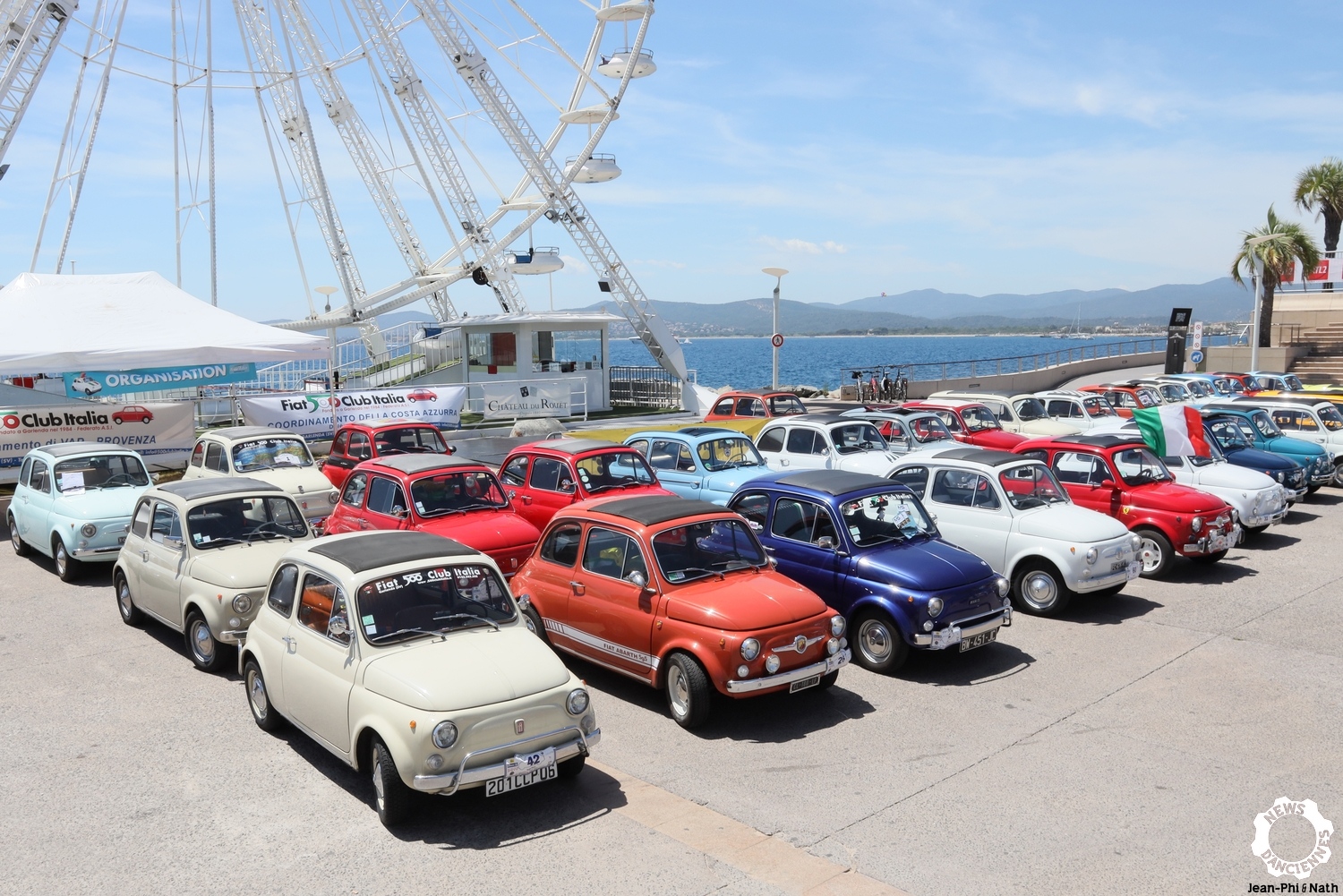 Le 7ème meeting Fiat 500 fait son festival à st Raphaël