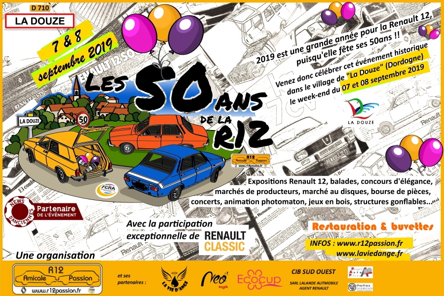 Rendez-vous à La Douze pour les 50 ans… de la Renault 12 !