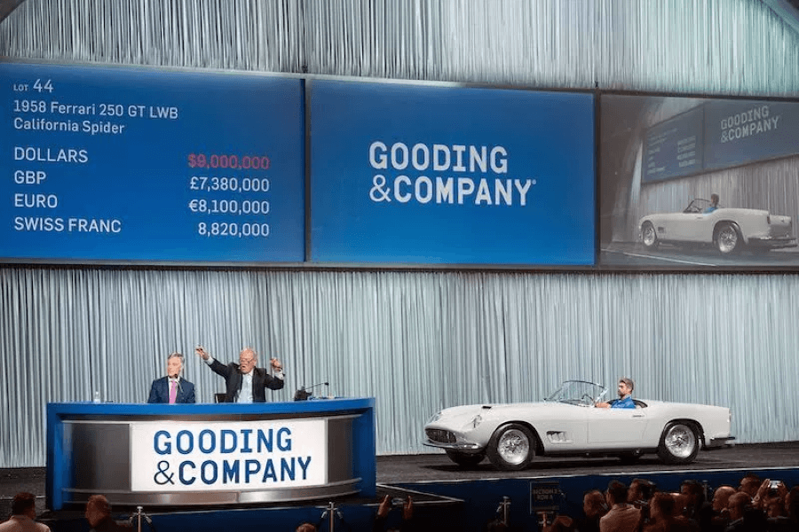 Beaucoup d’auto vendues (sous l’estimation) par Gooding & Co à Pebble Beach 2019