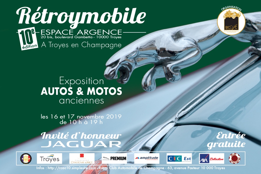 Rétroymobile 2019 : les Jag’ s’exposeront à Troyes