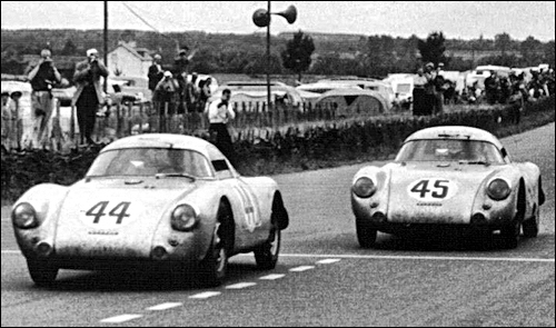 Porsche 550 Coupe aux 24h du Mans 1953 3- Porsche 550 Coupé