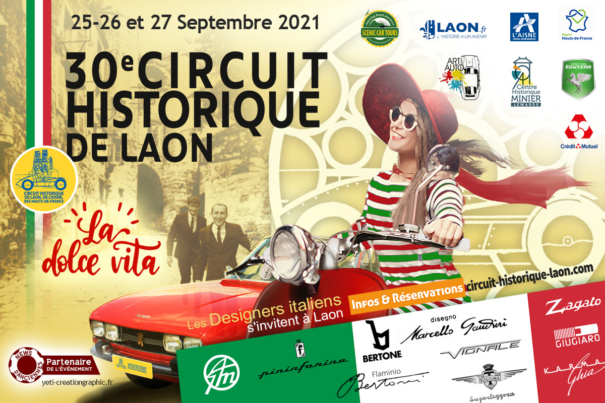 Circuit Historique de Laon 2021 : un gros programme aux accents italiens