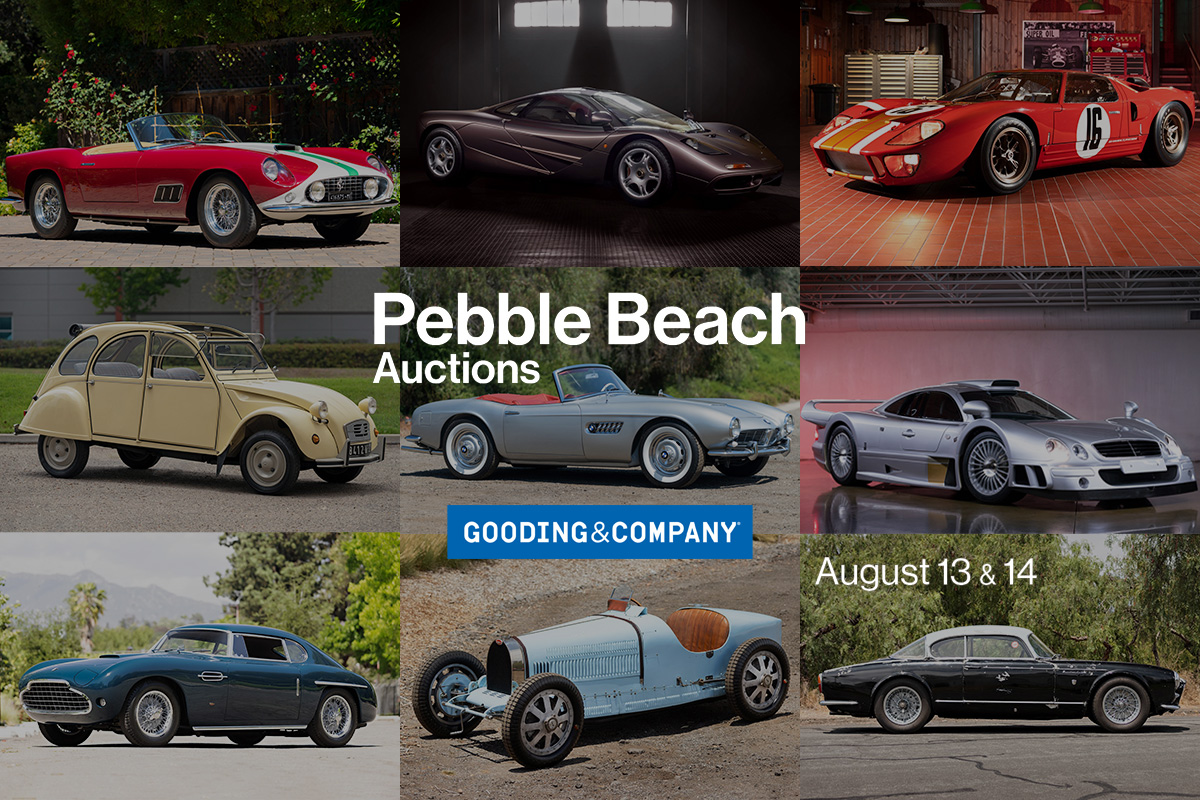 Pebble Beach Auctions : Gooding & Co dégaîne (le premier) un énorme catalogue