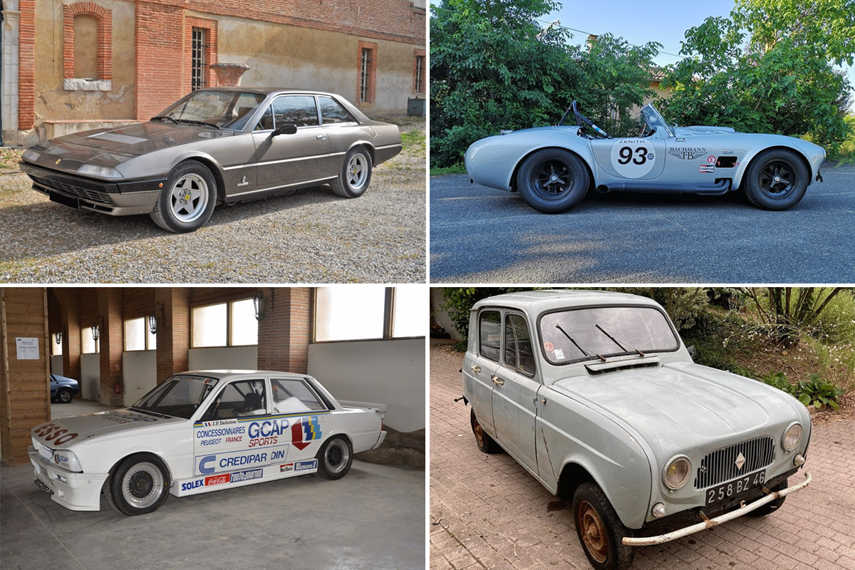 Des V8, des V12, une R3 et une 505 en stars de la vente Machoïr à Toulouse ce week-end