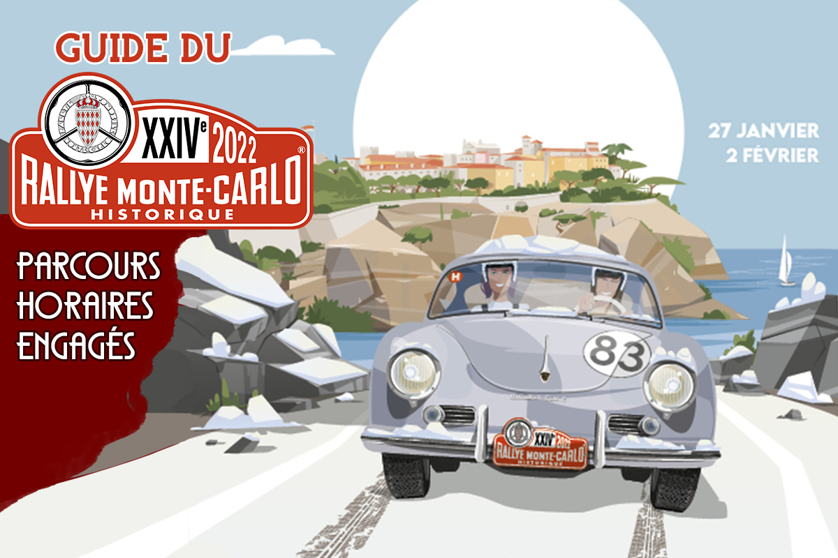Guide du Rallye Monte-Carlo Historique 2022, parcours, horaires et engagés
