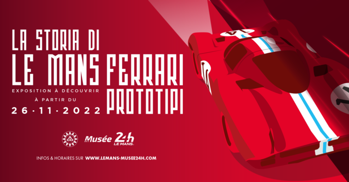 Affiche expo La storia di Le Mans : Ferrari Prototipi