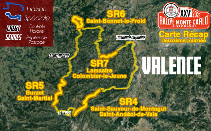 Carte Rallye Monte Carlo Historique 2023 Deuxieme Journee- Rallye Monte-Carlo Historique 2023