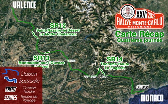 Carte Rallye Monte Carlo Historique 2023 Quatrieme Journee- Rallye Monte-Carlo Historique 2023