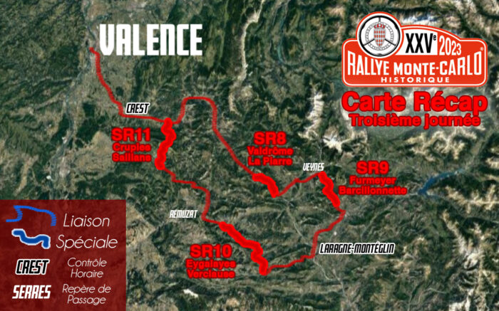 Carte Rallye Monte Carlo Historique 2023 Troisieme Journee- Rallye Monte-Carlo Historique 2023