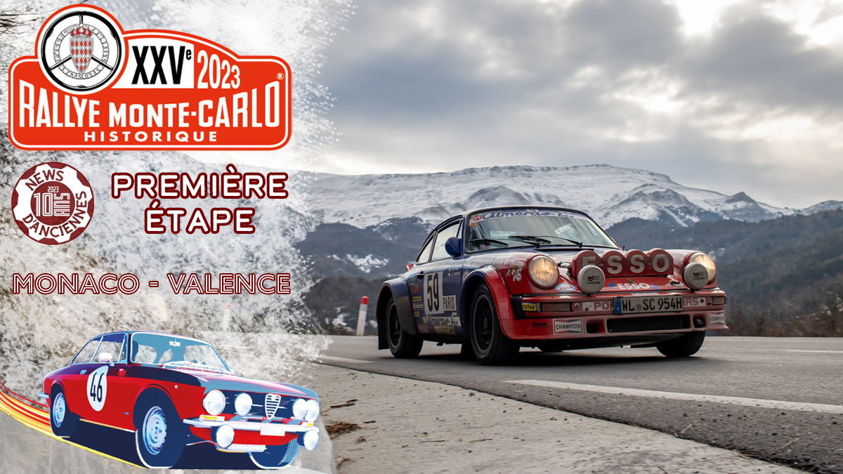 Rallye Monte-Carlo Historique 2023, les résultats de la première journée