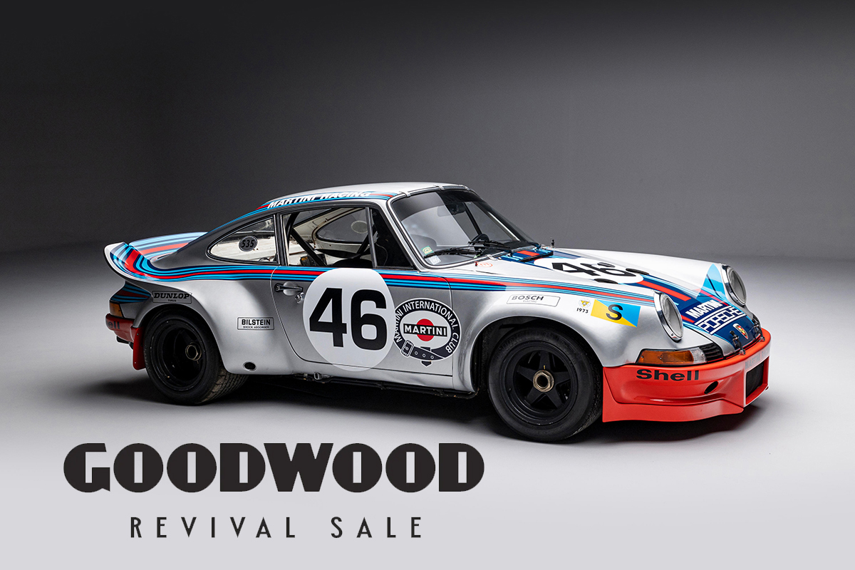 La Porsche 911 RSR « R7 » en archi-star de la vente Bonhams à Goodwood Revival