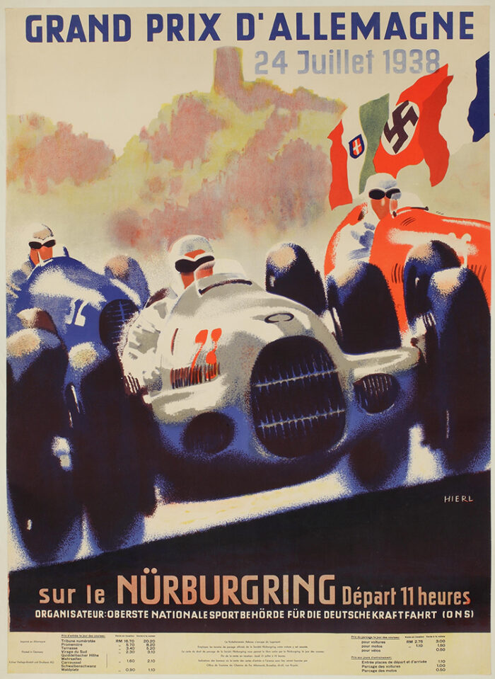 305 F0293 Grand Prix dAllemagne Poster 1938 1-