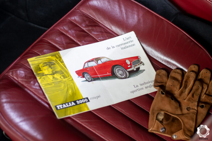Soufflet de levier de vitesse Fiat 500 en vrai cuir rouge -  France