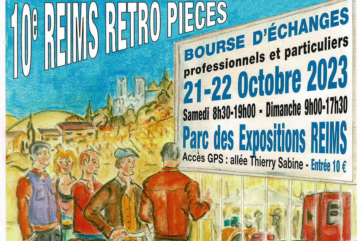 Reims Rétro Pièces 2023 se prépare pour la fin du mois