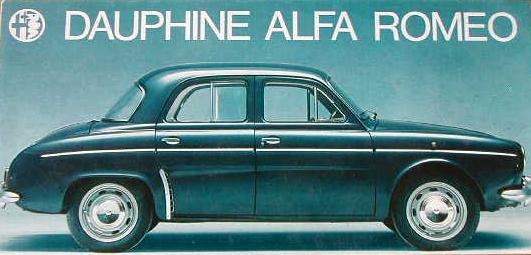 Catalogue Alfa Romeo Dauphine- Alfa Romeo Dauphine