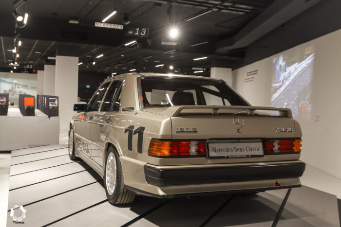 Mercedes 190E de l'exposition Ayrton Senna Forever au Mauto