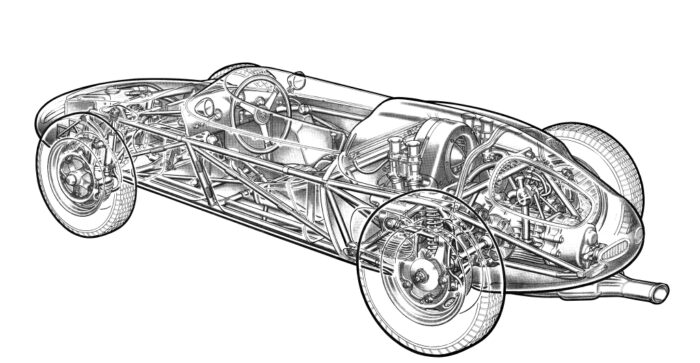 Porsche 718 2 eclate-