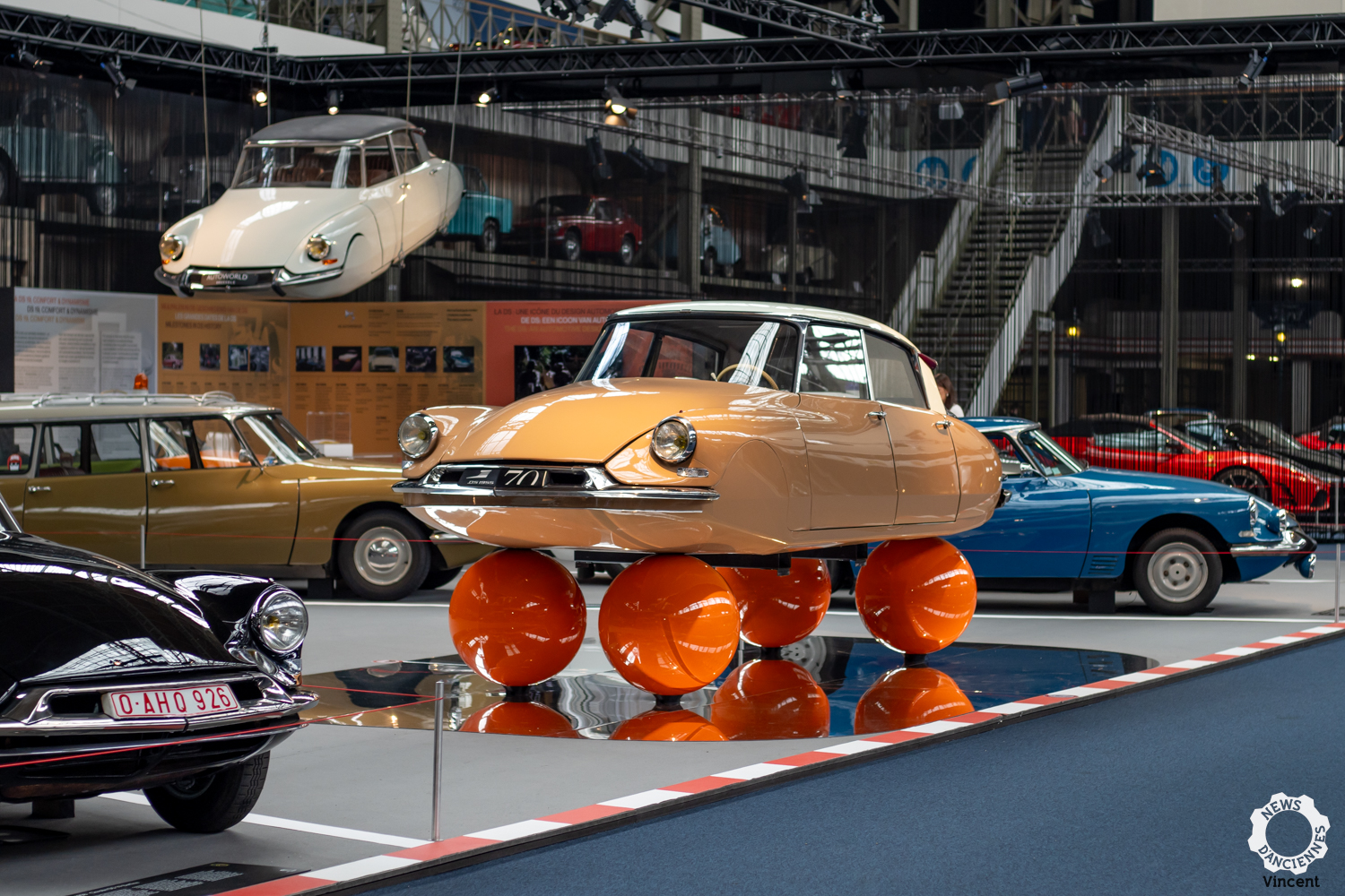 Les 70 ans de la DS au musée Autoworld de Bruxelles