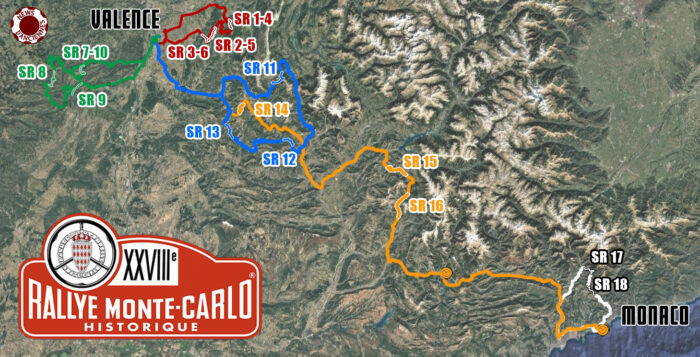 Carte Generale du Rallye Monte Carlo Historique 2026- Monte-Carlo Historique 2026