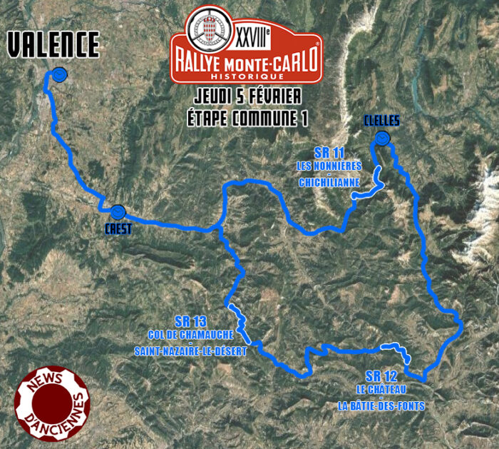 Carte Recapitalative de la troisieme journee du Rallye Monte Carlo Historique 2026- Monte-Carlo Historique 2026