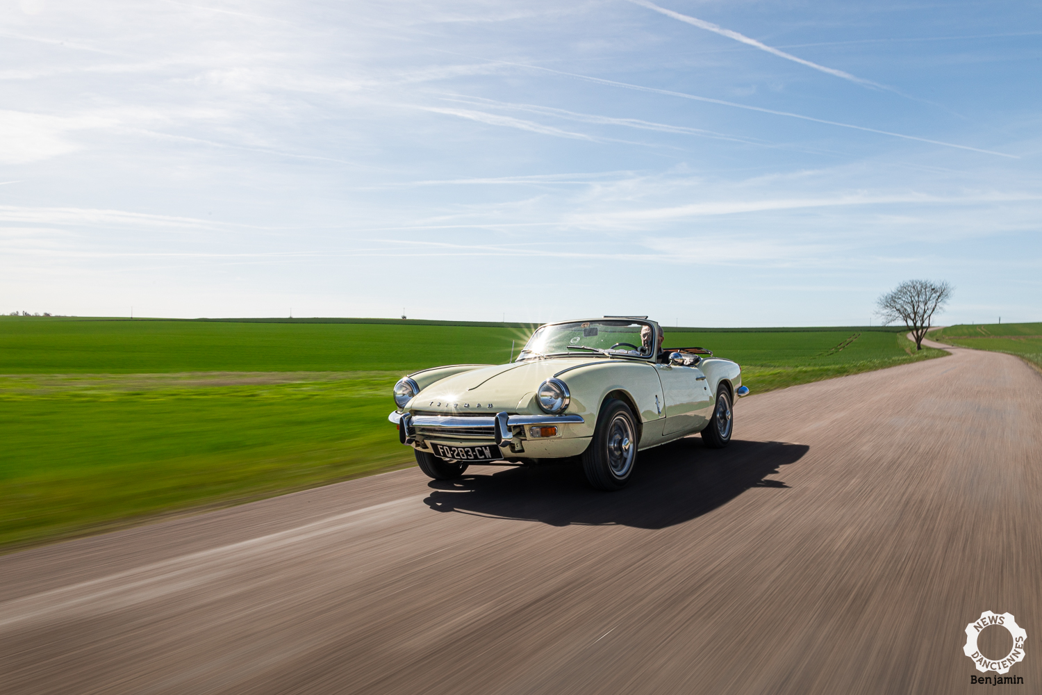 Essai d&rsquo;une Triumph Spitfire, une ligne, des cheveux au vent, et du sport ?
