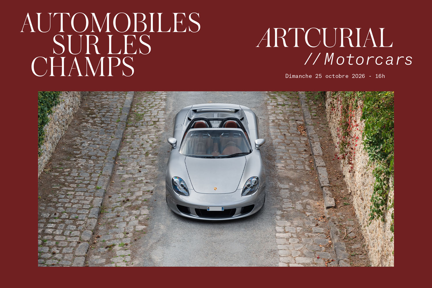 Catalogue sportif pour Artcurial et sa vente Automobiles sur les Champs d&rsquo;Octobre 2026