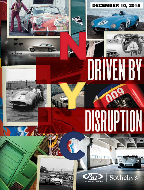 Vente RM Auctions New York : Driven by Disruption